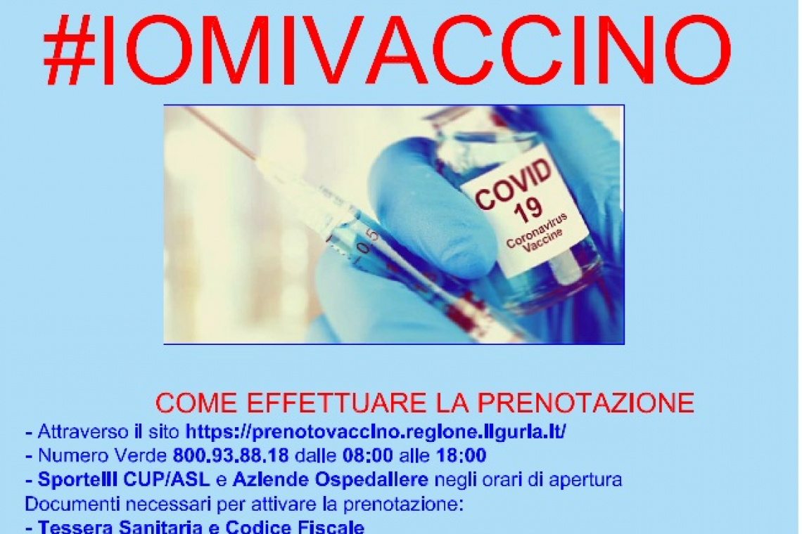 Campagna vaccinale anti-covid 19: attivo il servizio di accompagnamento gratuito al punto di somministrazione e di supporto alla prenotazione online