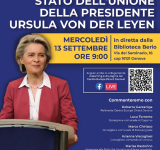 Unione Europea: Discorso sullo stato dell'Unione della Presidente Von Der Leyen